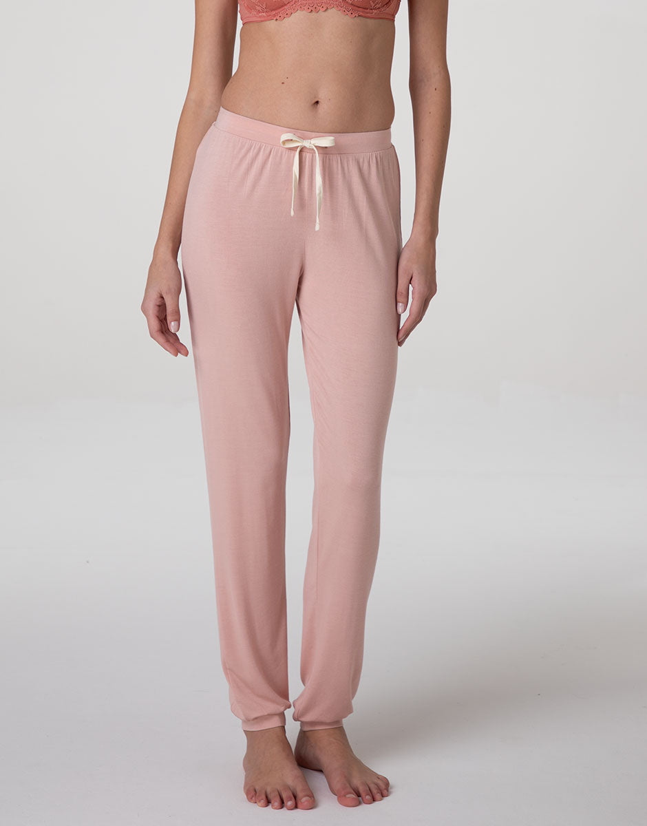 Lovable Pantaloni Lunghi Pigiama Viscosa Rosa Blush