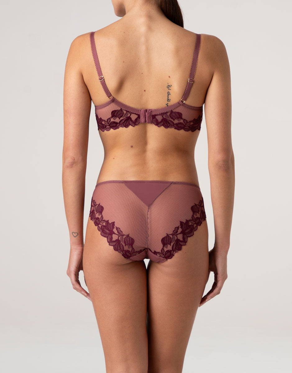 Lovable Elegant Muse reggiseno ferretto rosso pizzo coppa D