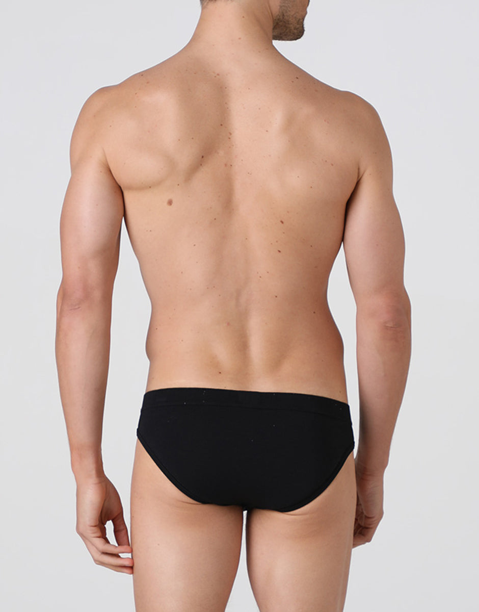 Lovable Man Cotton Stretch slip mini nero cotone