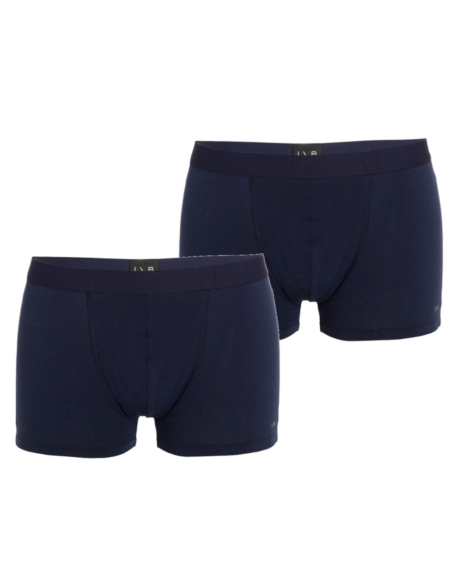 Lovable Man boxer bipack cotone blu elasticizzato x2