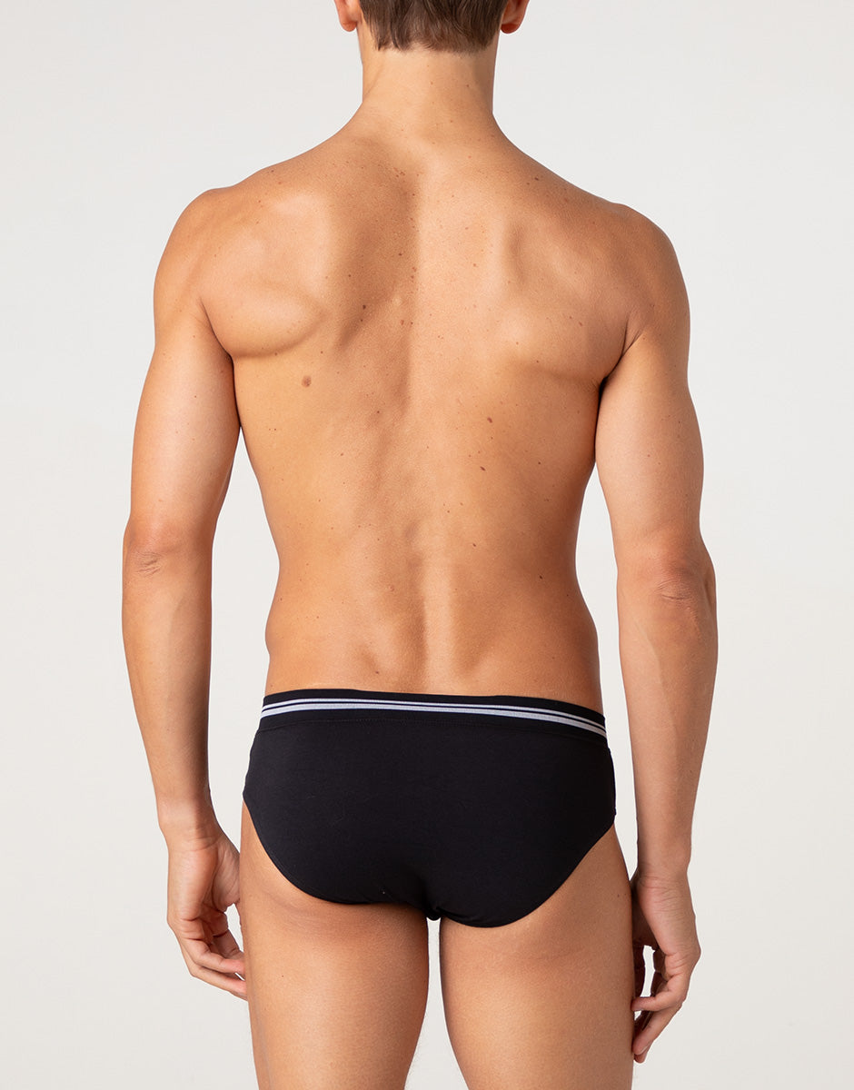 Lovable Man Comfort 360 Stretch Cotton slip nero