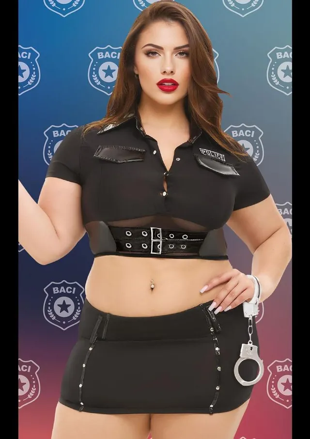 Baci Dreams Costume Poliziotta 4 Pezzi Nero Taglia Q