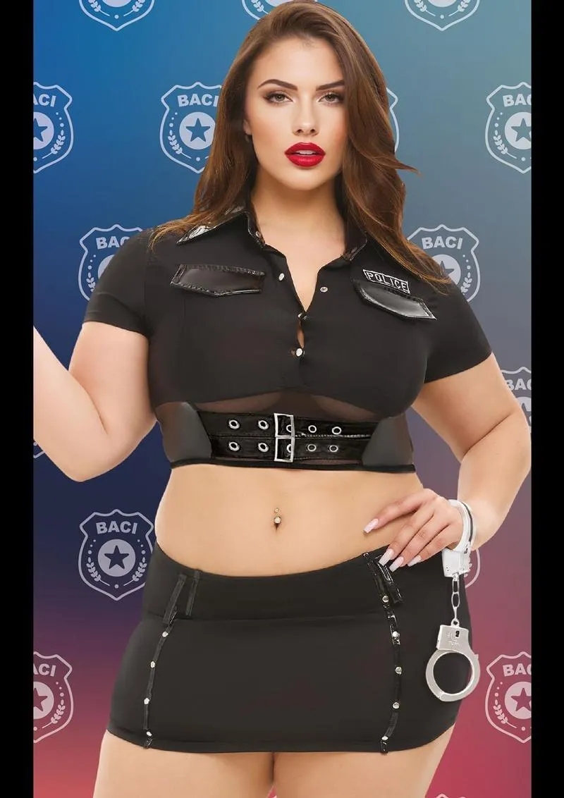 Baci Dreams Costume Poliziotta 4 Pezzi Nero Taglia Q