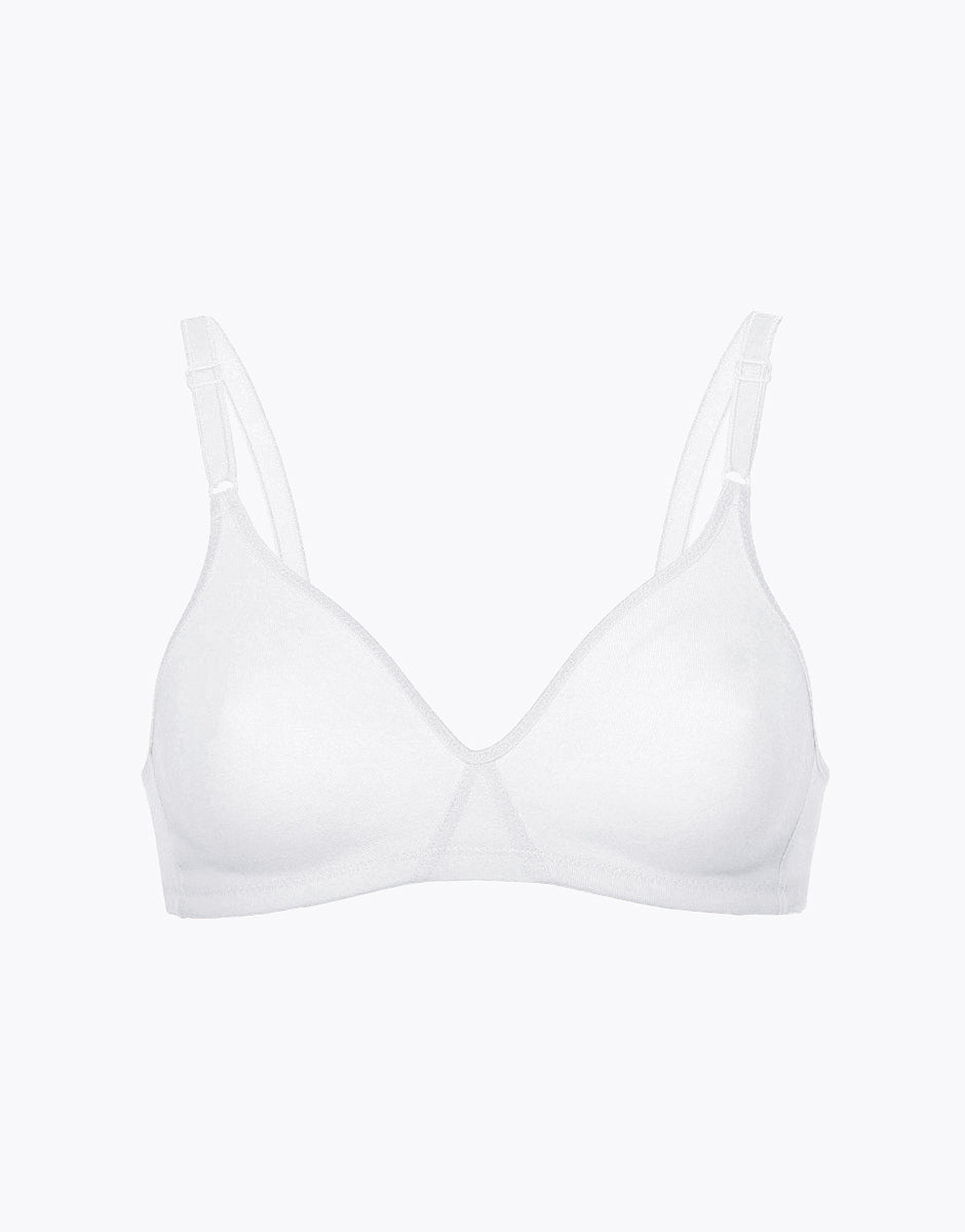 Lovable Cotton Line reggiseno senza ferretto bianco in cotone