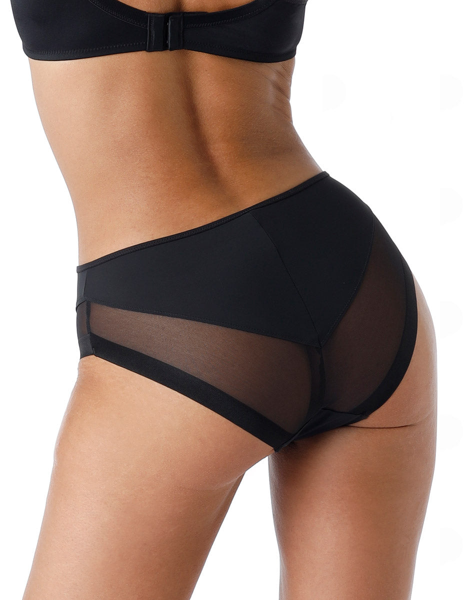 Lovable Classic Invisible slip midi nero senza cuciture