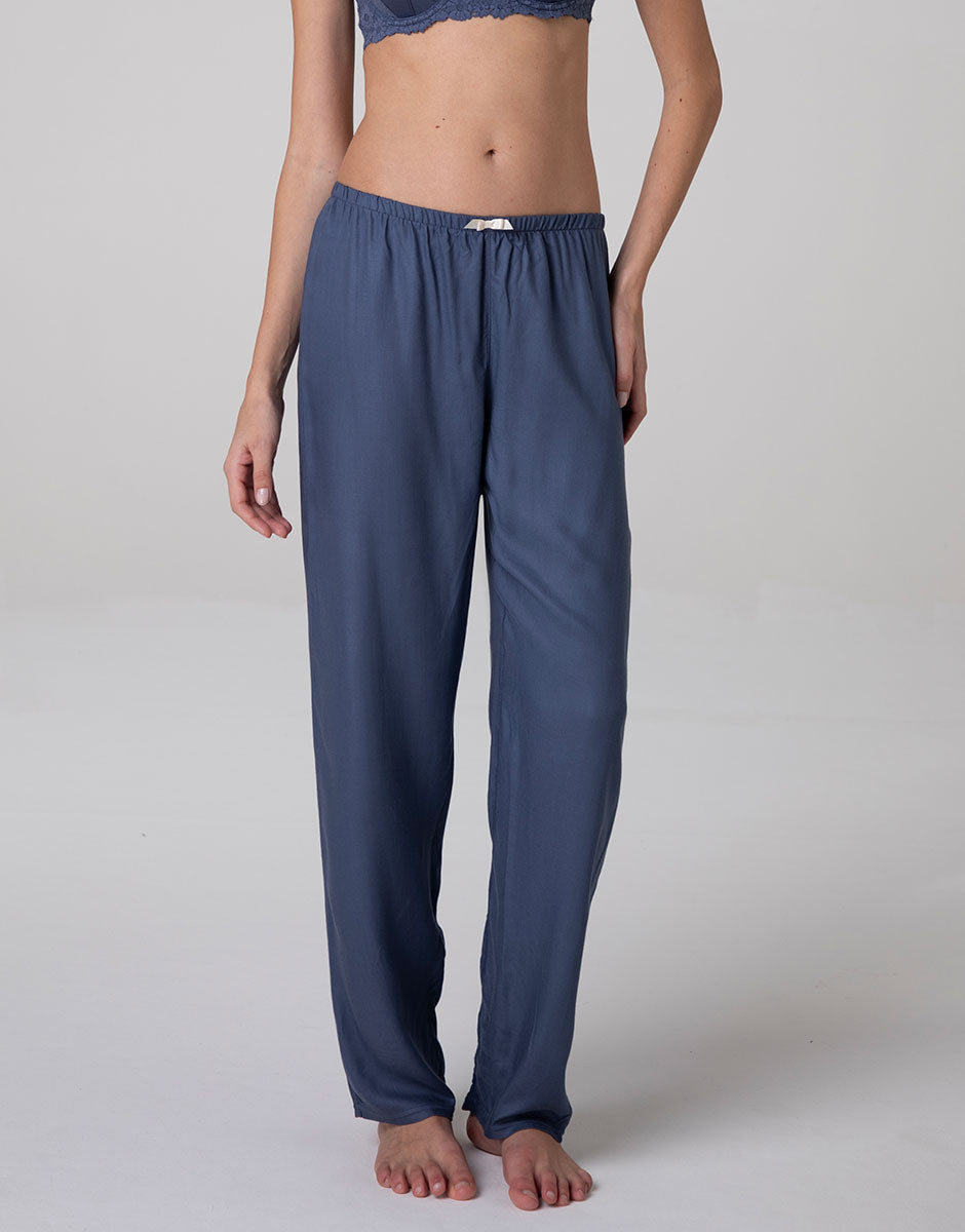 Lovable LBFAVP1-267 pantaloni pigiama blu polvere twill viscosa