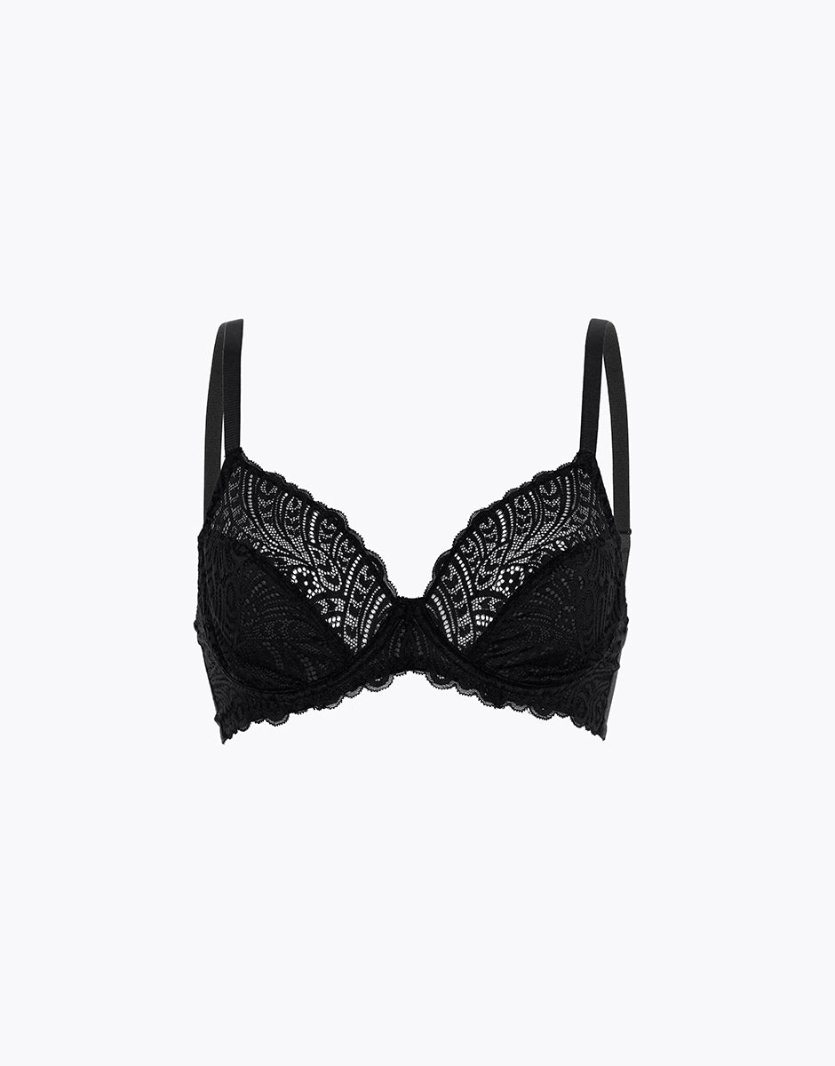 Lovable Shadow Lace Reggiseno Pizzo Nero con Ferretto