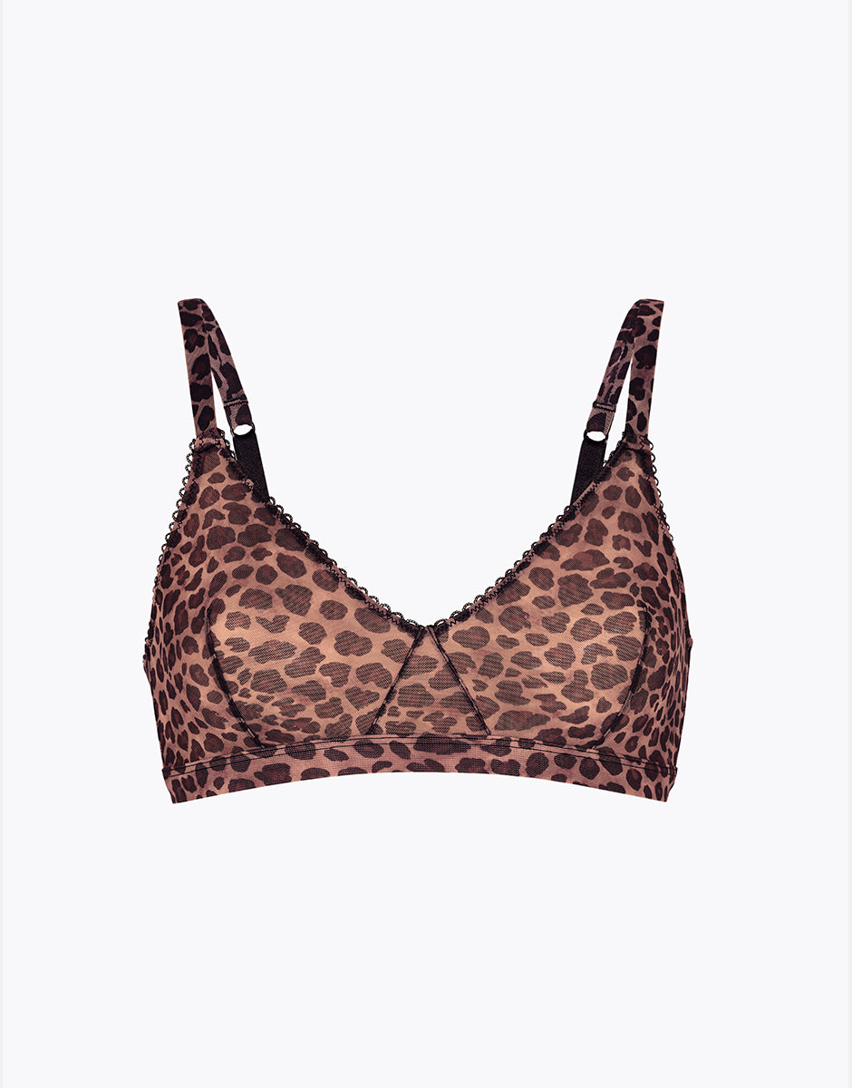 Lovable Stylish Tulle reggiseno senza ferretto animalier