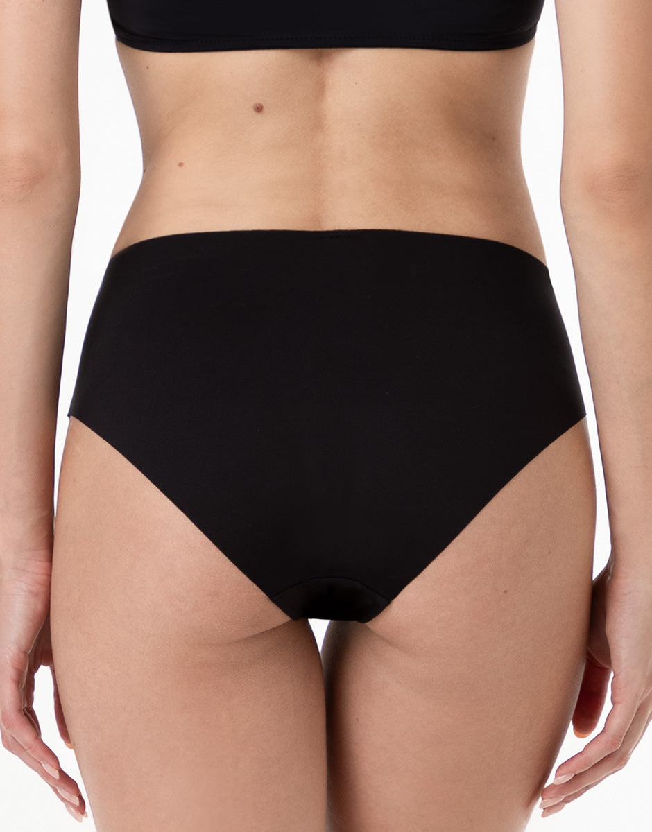 Lovable Second Skin Micro slip midi nero senza cuciture