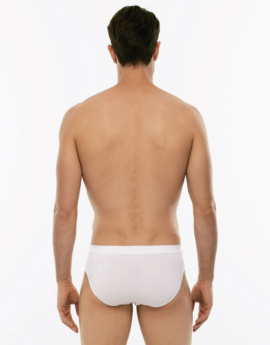 Lovable Man Cotton Stretch slip mini bianco 2 pezzi cotone elasticizzato