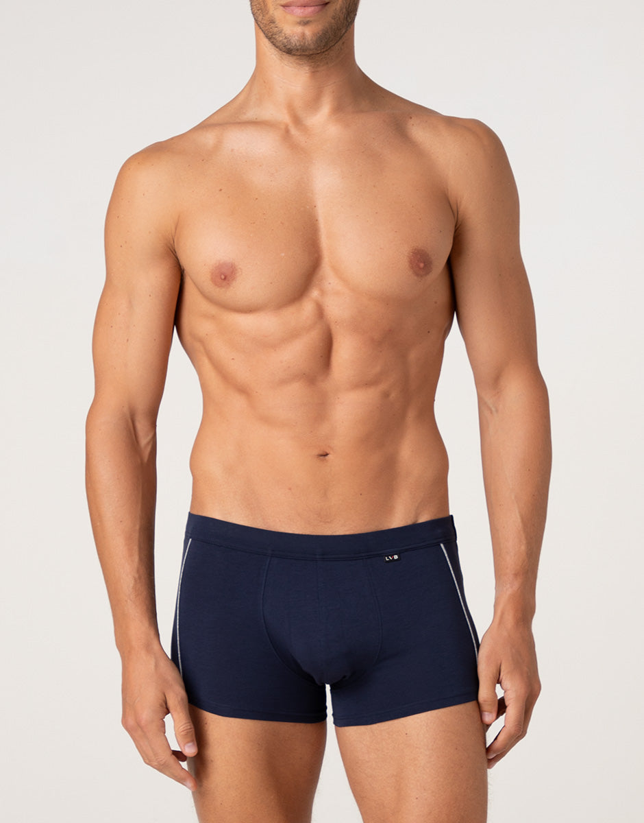 Lovable Dynamic Cotton boxer uomo blu notte cotone elasticizzato