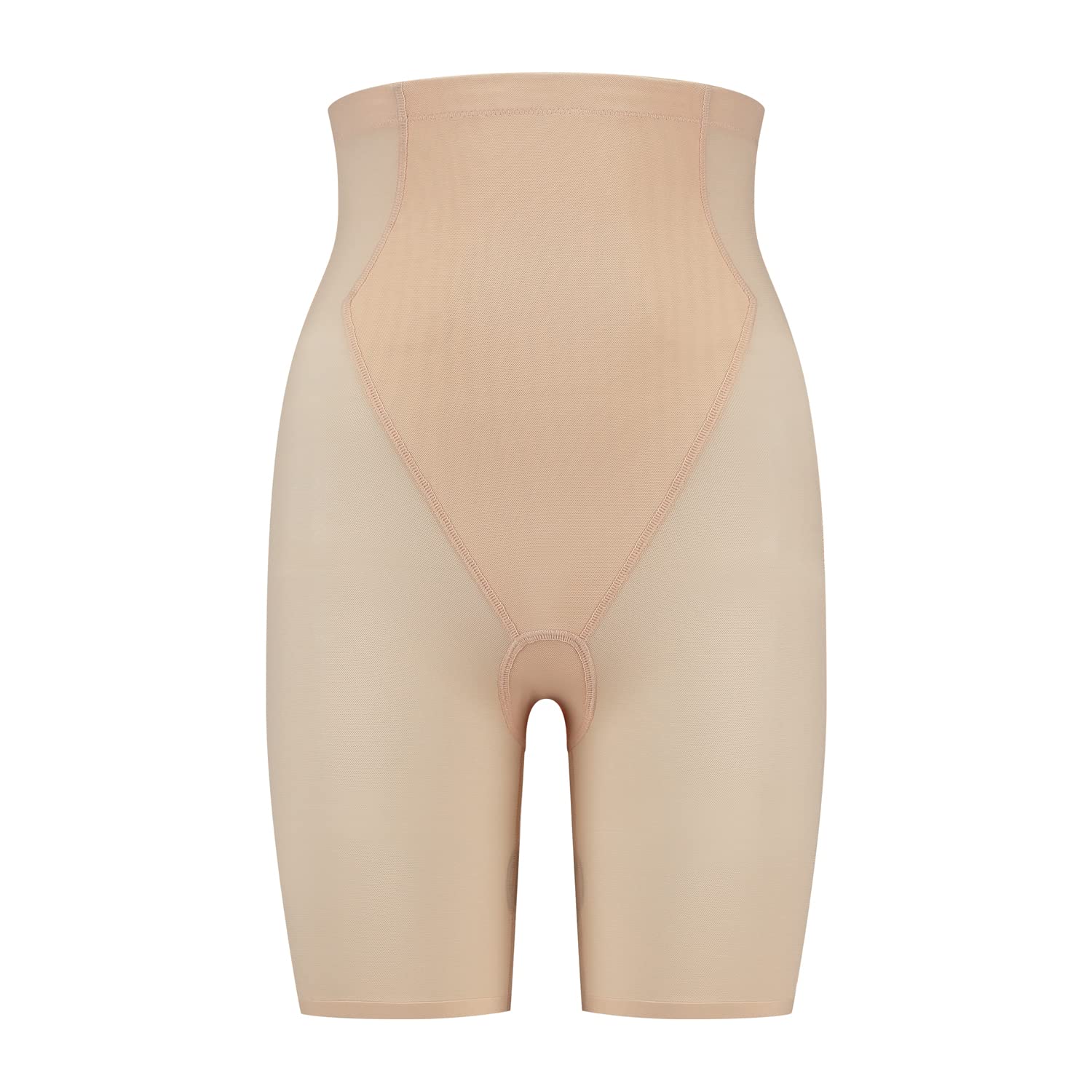 Bye Bra Powermesh guaina vita alta marrone chiaro alto