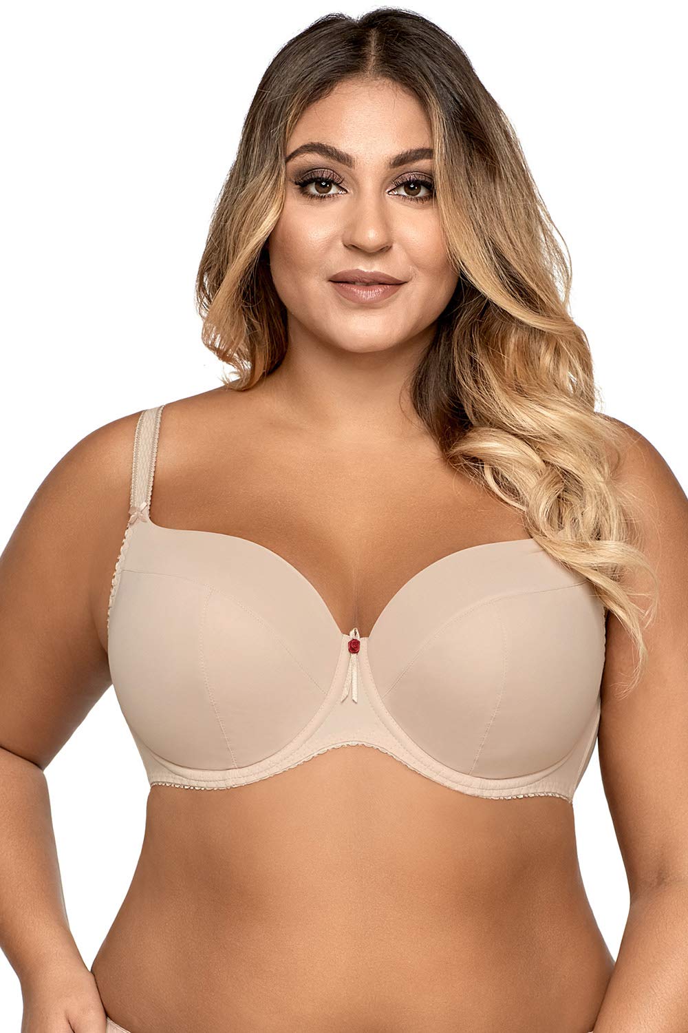 Ava 1263 Liscio reggiseno con ferretto taglia 3C beige