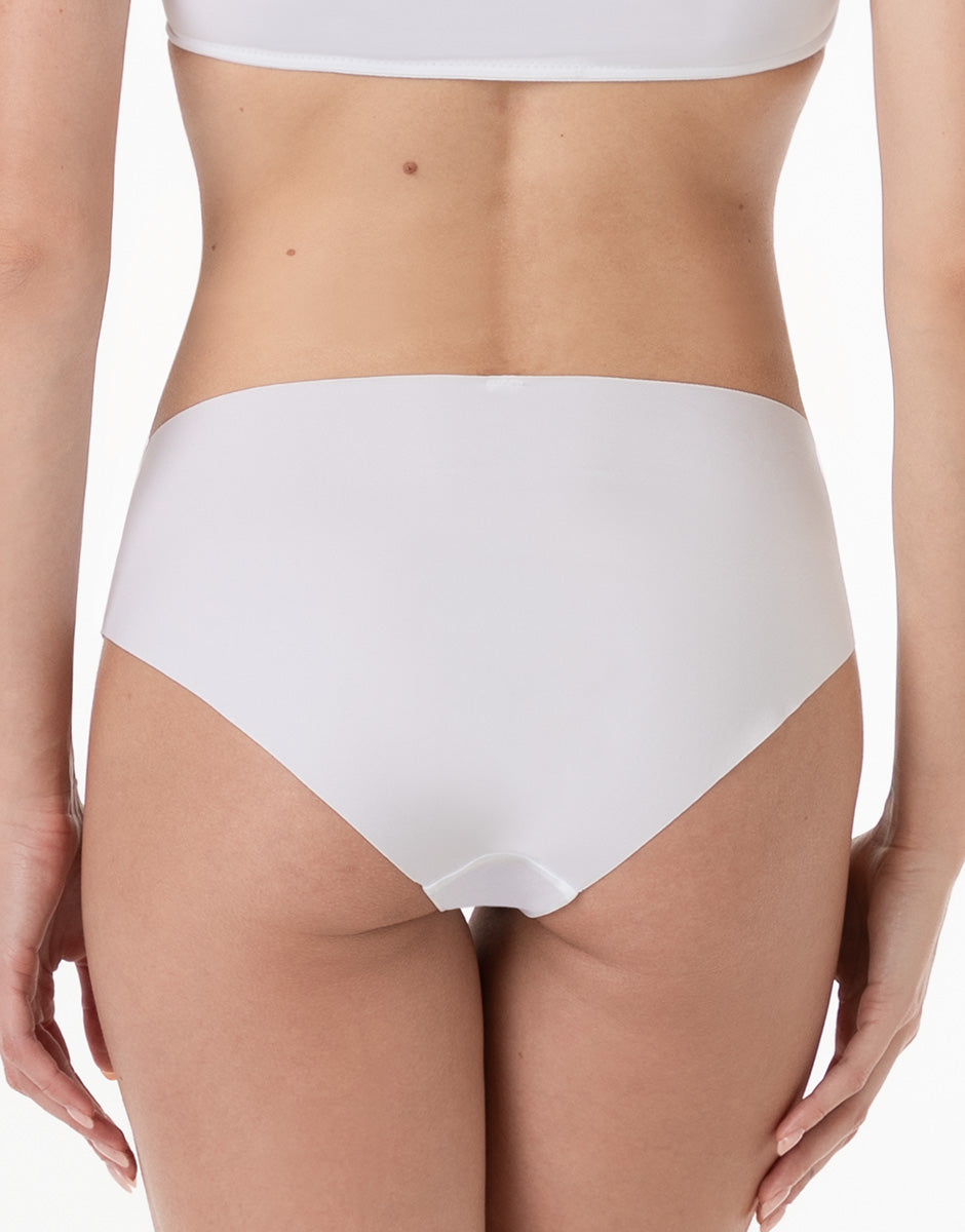 Lovable Second Skin Micro slip midi bianco senza cuciture