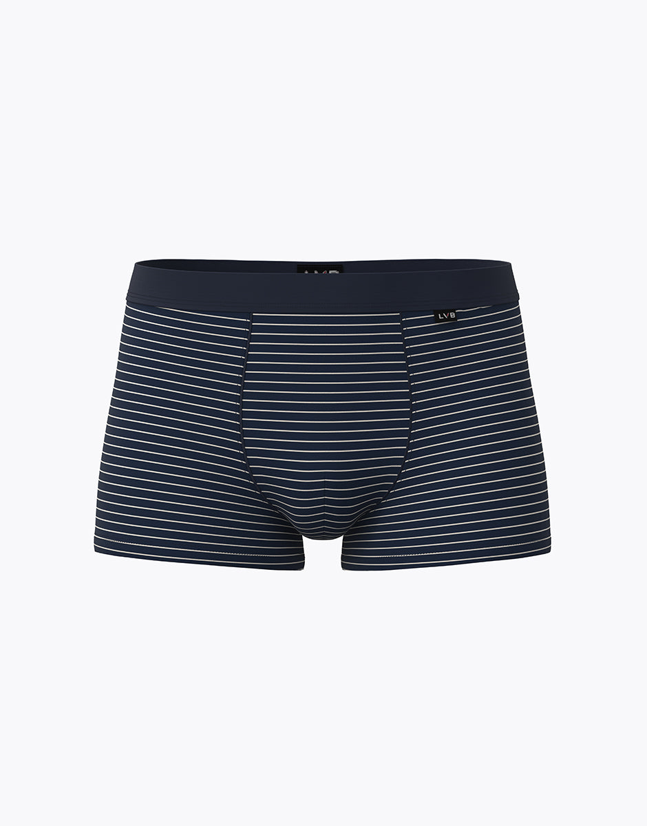 Lovable Man Casual Stretch Cotton boxer righe blu avorio