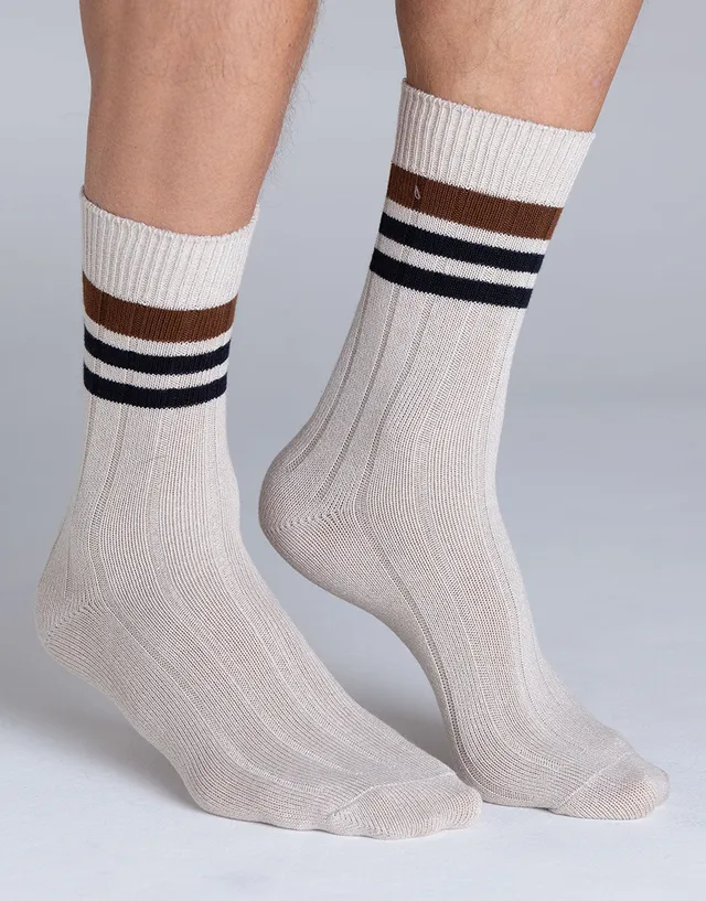 Lovable Man Fancy Bamboo L1024 calzini corti beige