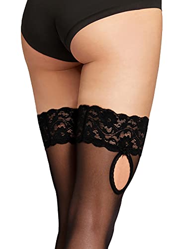 Wolford Maya autoreggenti velati con pizzo floreale
