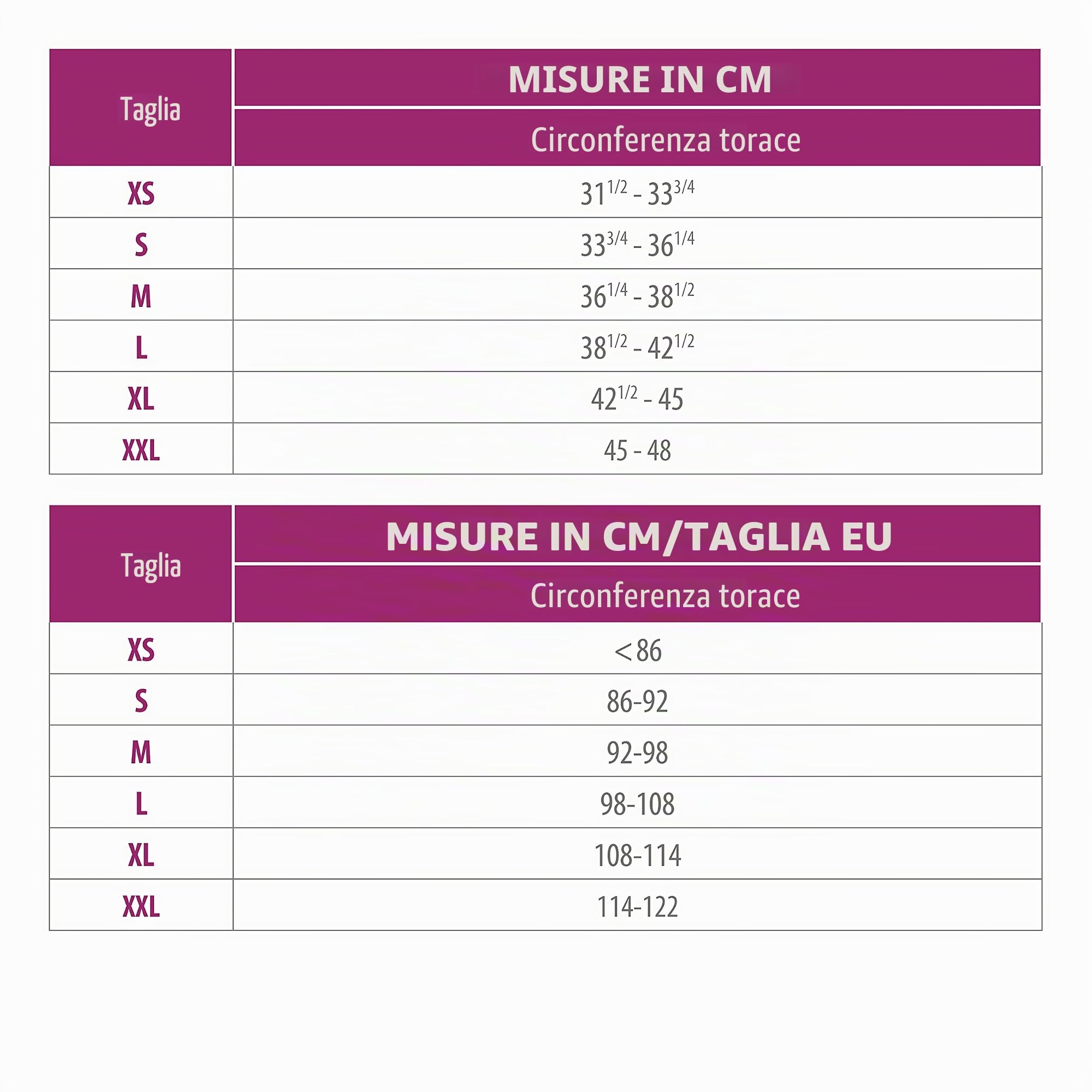 Lipoelastic SG Fascia Stabilizzante Seno Bianca Taglia M