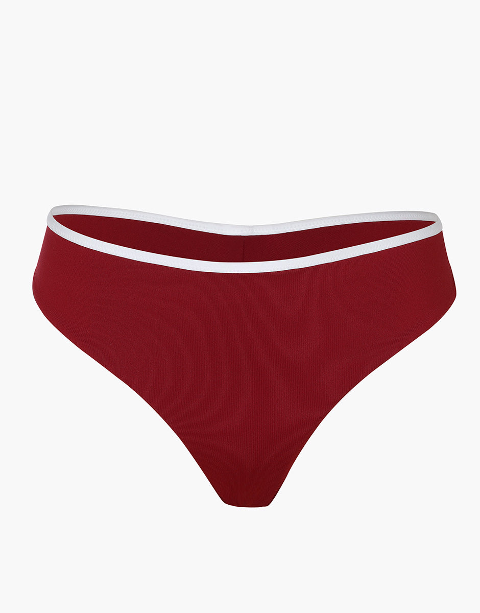 Lovable Timeless costume brasiliano rosso tibetano microfibra