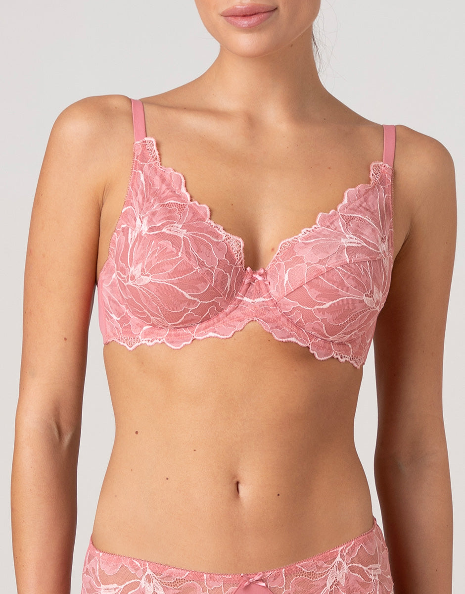 Lovable Floreal Lace reggiseno pizzo rosa pesco con ferretto