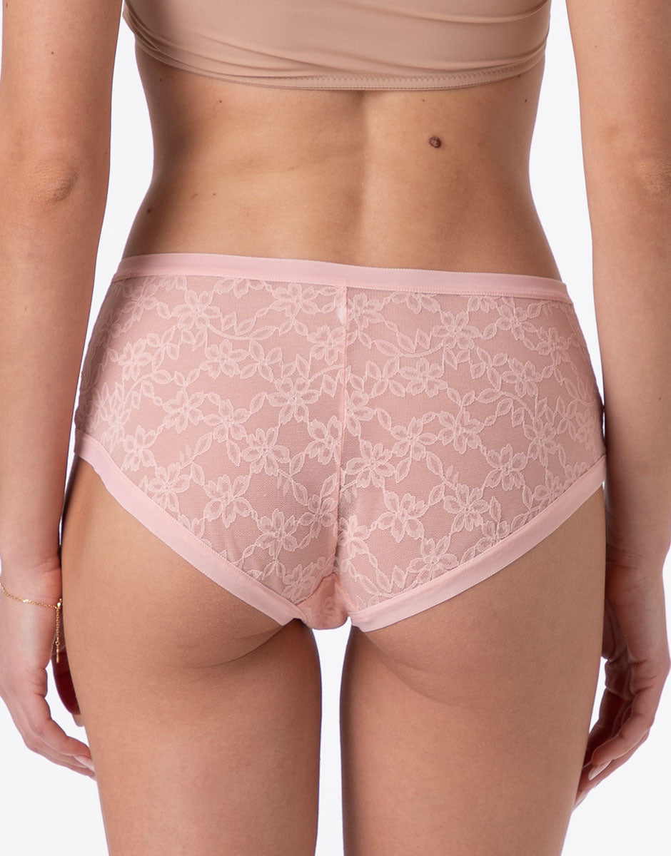 Lovable Lovely Lace Slip Alto Pizzo Rosa Blush