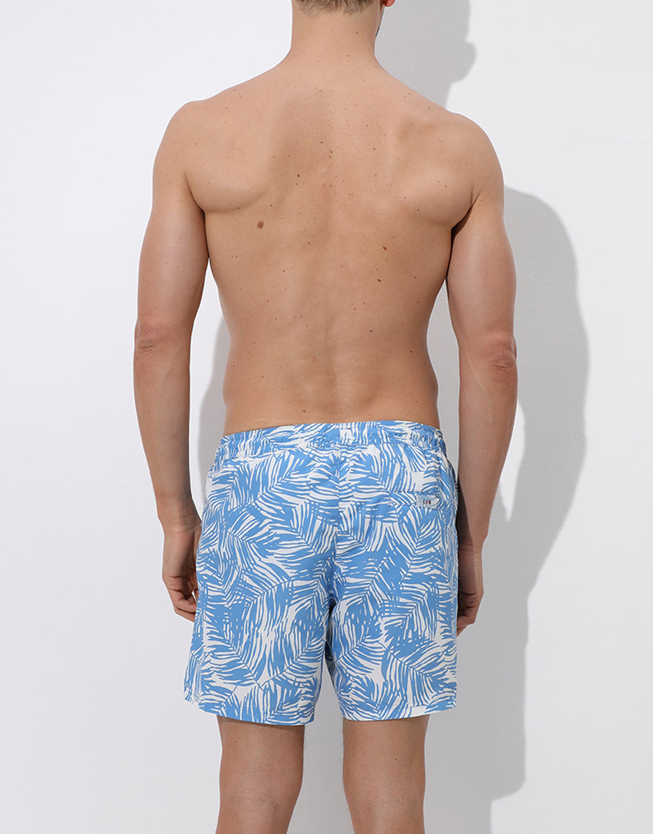 Lovable Trendy Manopesca costume boxer azzurro foglie
