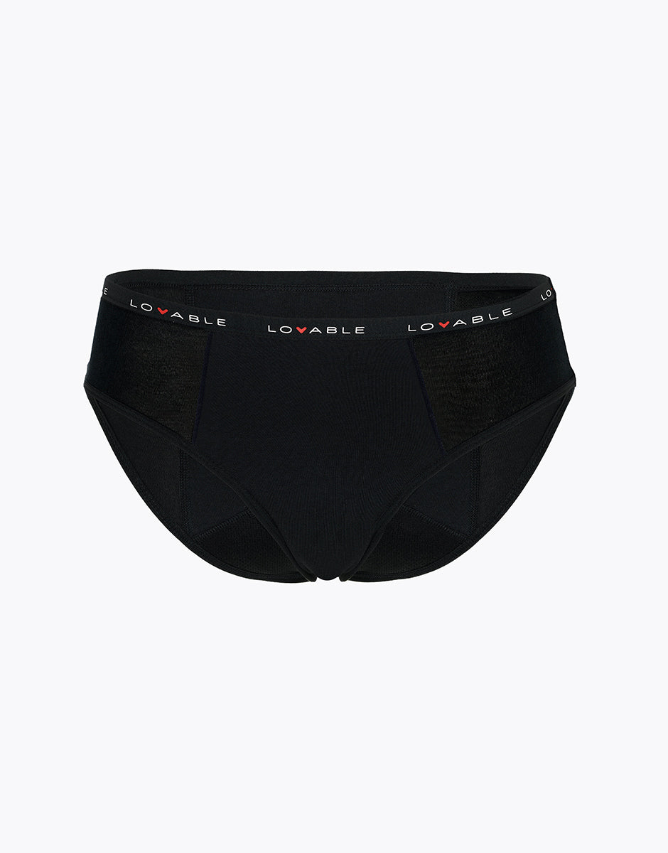 Lovable My First Period Panties Slip Assorbente Nero