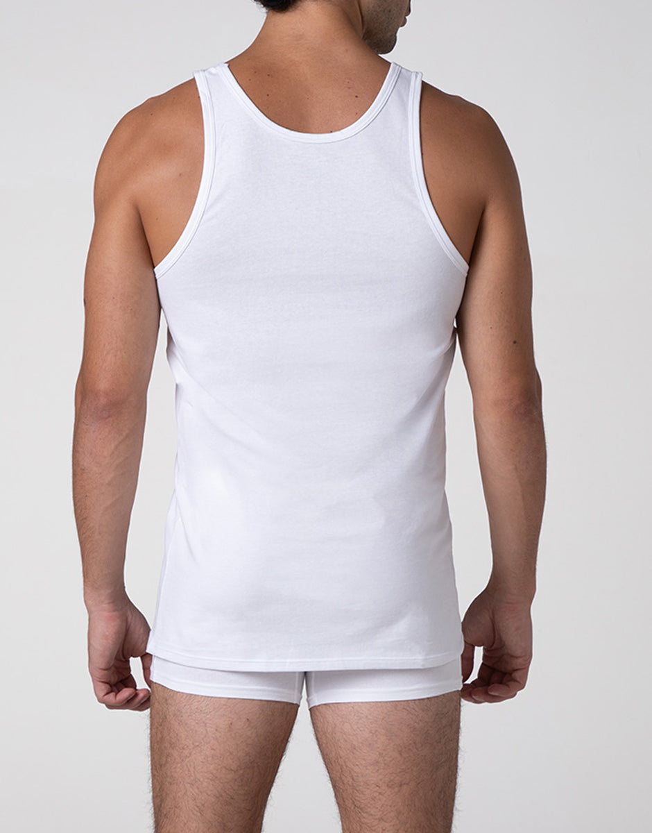 Lovable Cool Sensation canotta uomo bianca cotone stretch
