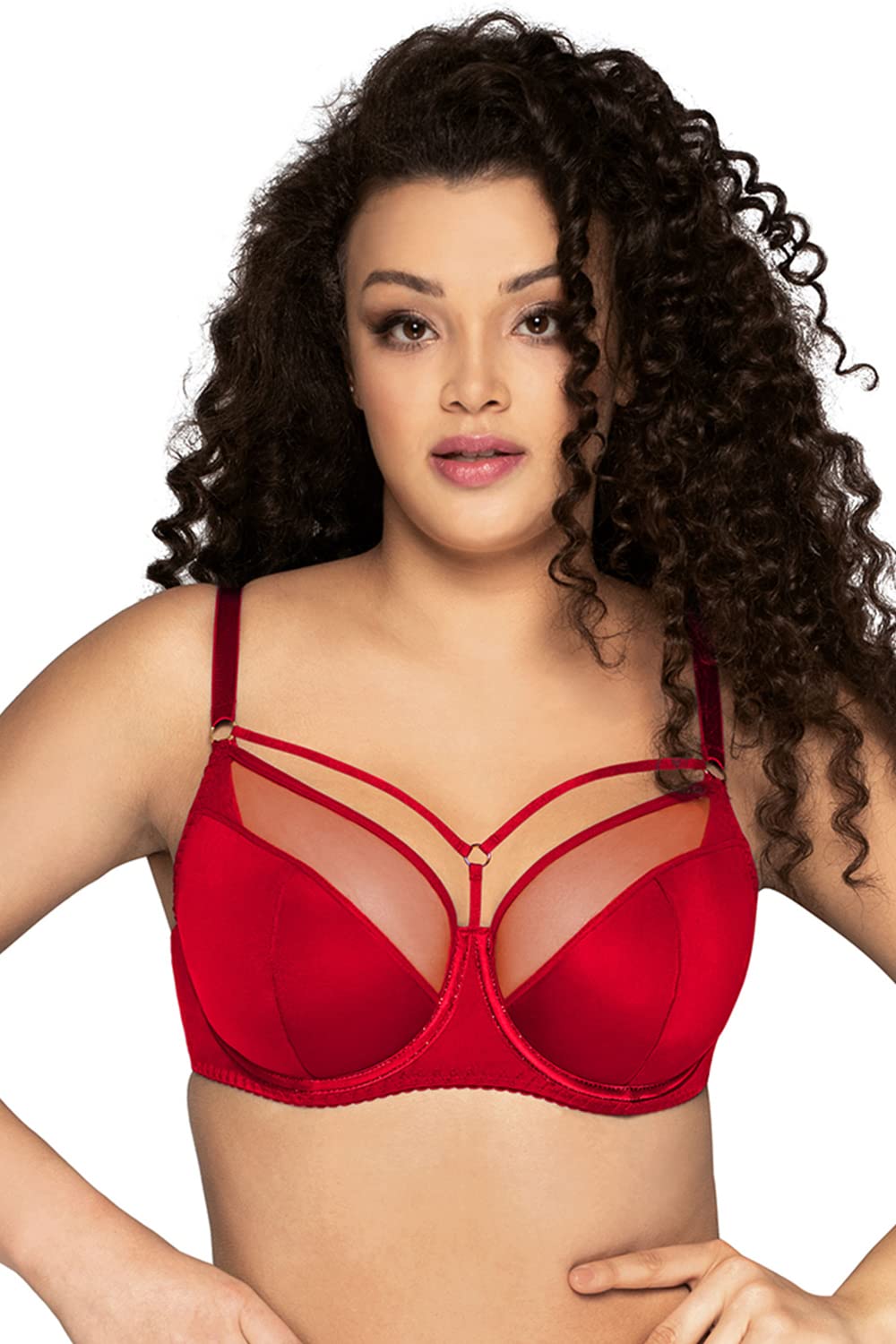 Ava 1030/1 Novato Lux Maxi Reggiseno Semi Imbottito Rosso 1J