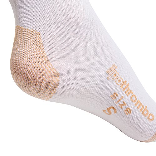 Lipoelastic Lipothrombo AG calze autoreggenti bianche XL