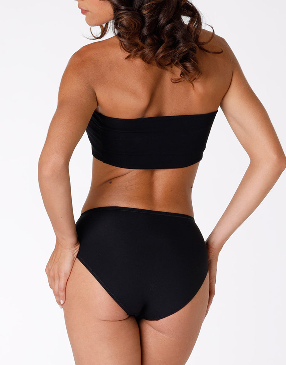 Lovable Lovely L1510E1 slip midi nero cotone modal vellutato