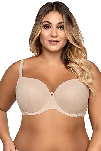 Ava 1263 Liscio reggiseno con ferretto taglia 3C beige