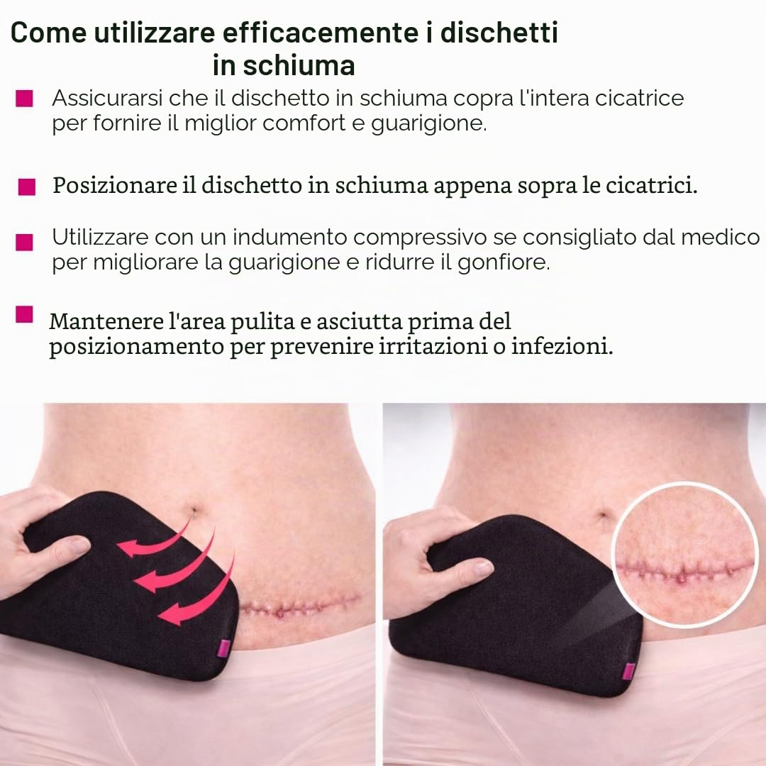Lipoelastic KPad inserto schiuma nero S-M
