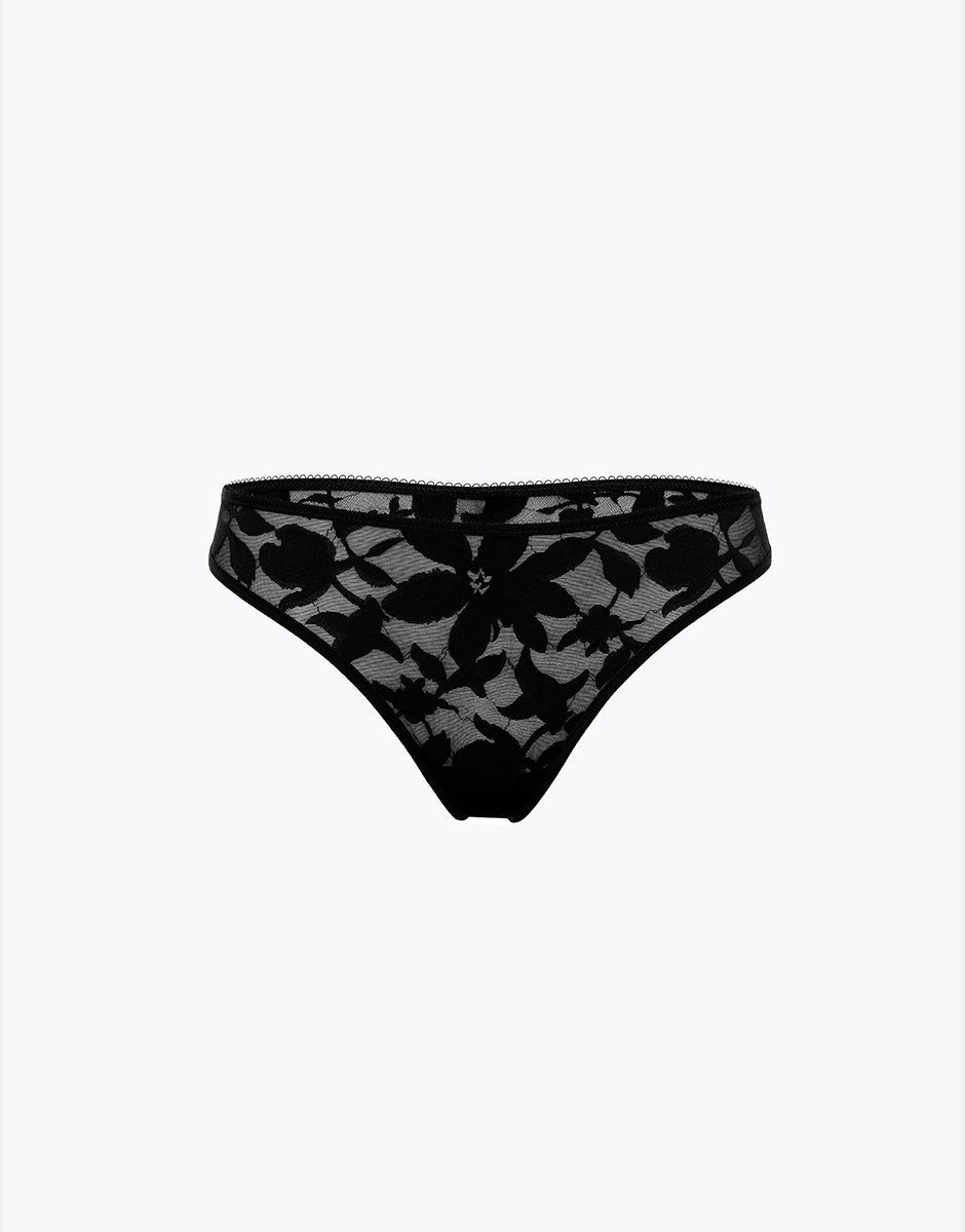 Lovable Modern Bloom Lace brasiliano nero pizzo fiori