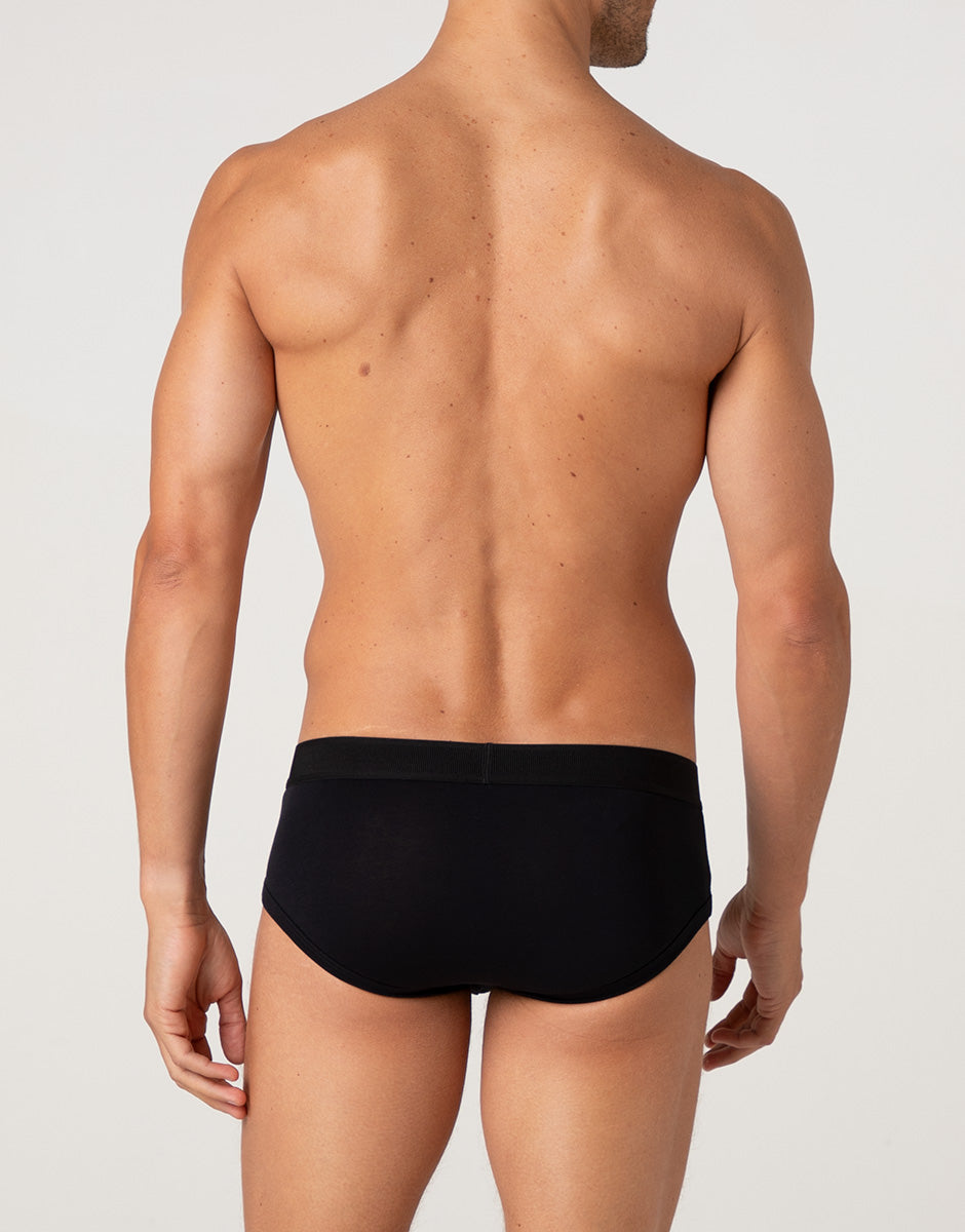 Lovable Man Signature Cotton slip uomo nero cotone Pima