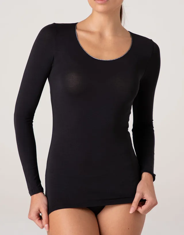 Lovable Basic Soul maglia manica lunga micromodal nero