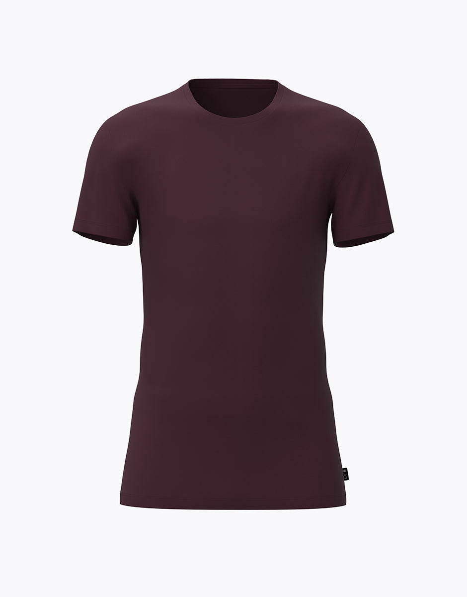 Lovable Man Casual Stretch Cotton t-shirt girocollo vinaccia