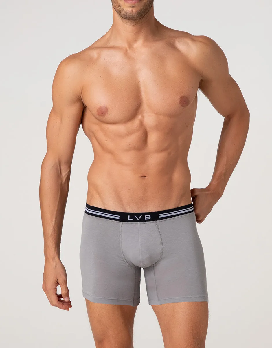 Lovable Comfort 360 Boxer Lungo Cotone Grigio Scuro