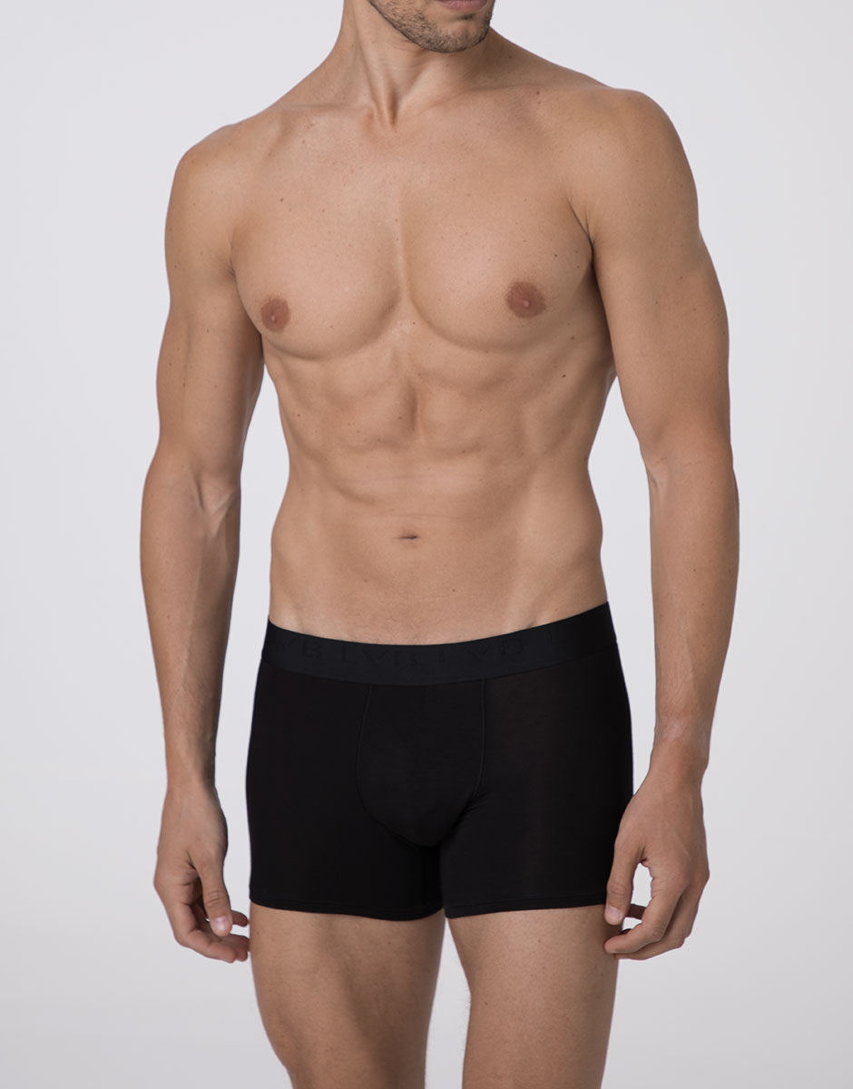 Lovable Man Ultra Stretch Modal Boxer Lungo Nero Stretch