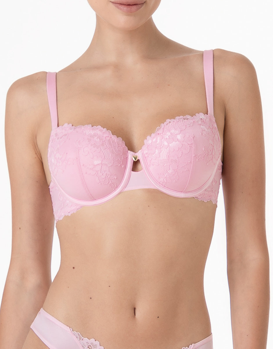 Lovable Lux Lace Balconette Reggiseno Pizzo Rosa Confetto