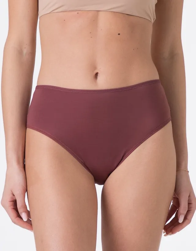 Lovable Invisible L0193 slip midi microfibra rosso amaranto