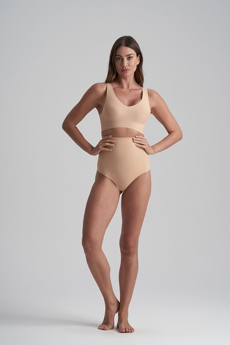 Bye Bra Perizoma Invisibile Vita Alta slip beige S senza cuciture