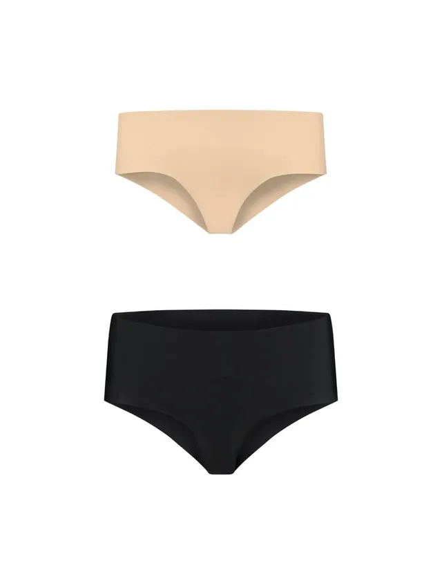 Bye Bra mutandine invisibili S beige e nero 2 pezzi