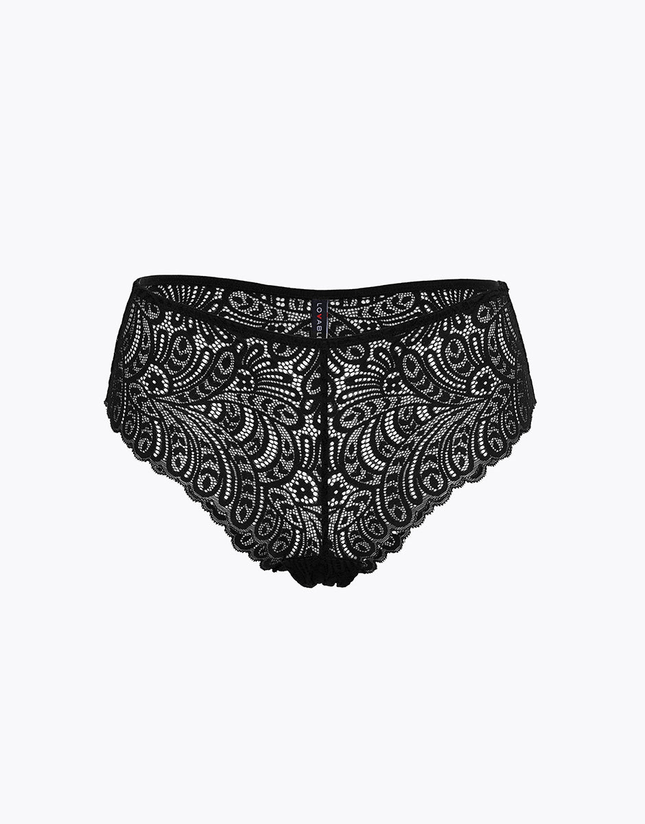 Lovable Shadow Lace slip nero pizzo coprente
