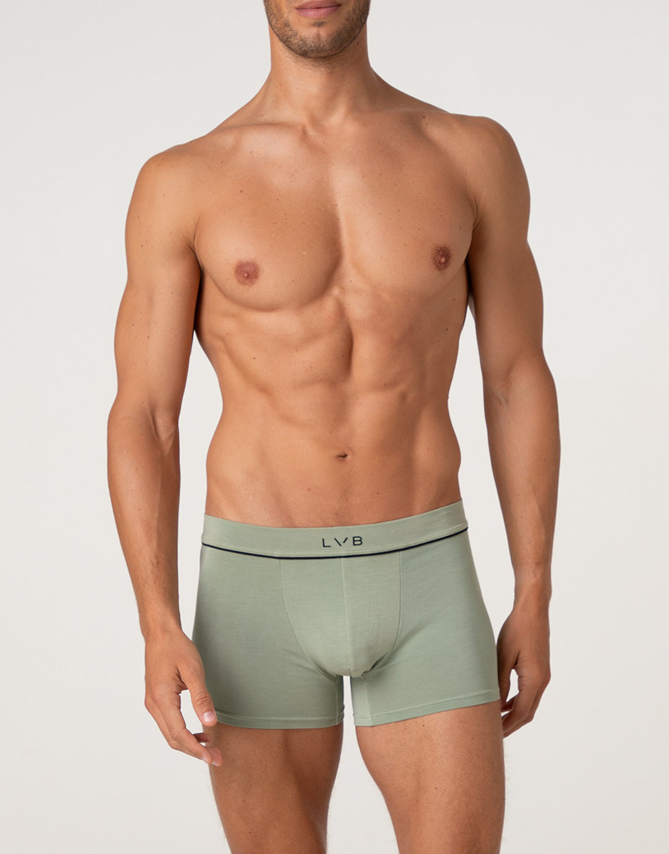 Lovable Man Modern Cotton Boxer Salvia in Modal