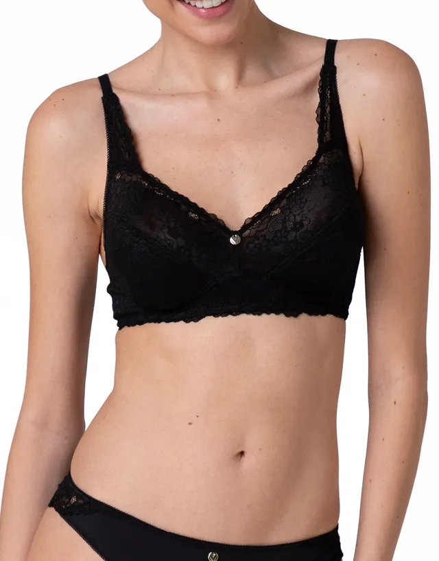 Lovable Beauty Curves reggiseno nero pizzo