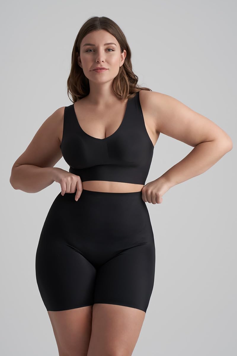 Bye Bra scollo a V reggiseno invisibile senza cuciture beige