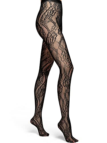 Wolford Rita Collant Rete Floreale Senza Cuciture