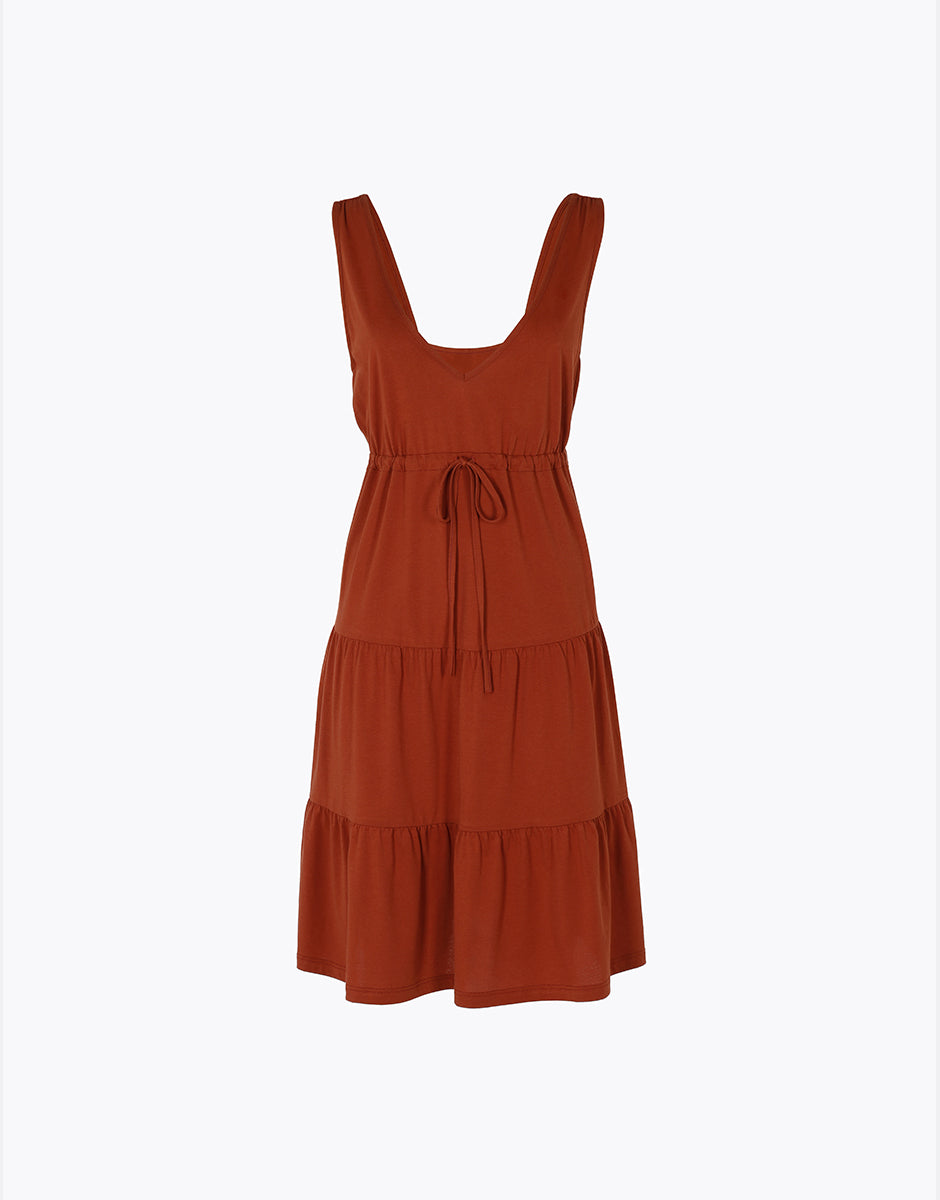 Lovable abito mare jersey cotone terra scollo a V