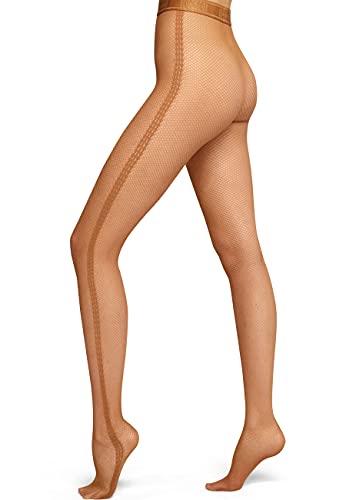 Wolford Erin Tight collant a rete honey S
